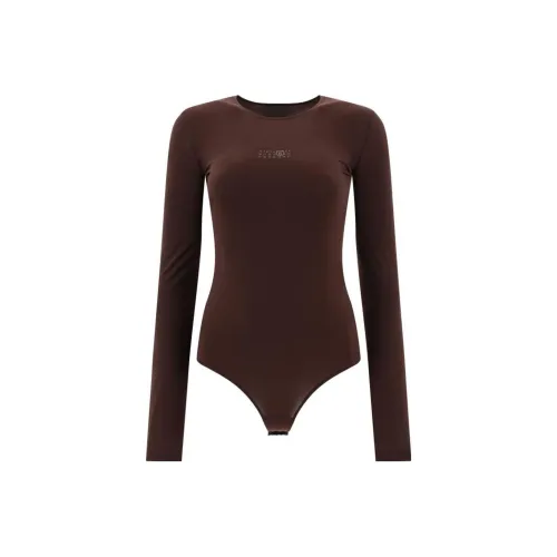 MM6 Maison Margiela Коричневые Женские Т-рубашки