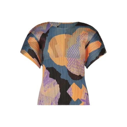 PLEATS PLEASE ISSEY MIYAKE SS24 Трикотаж Женский Серый Морской Синий