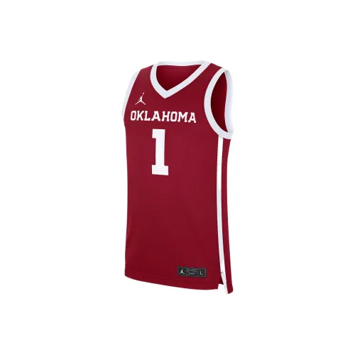 Jordan Oklahoma Sooners Replica Баскетбольная Джерси Мужская Красная