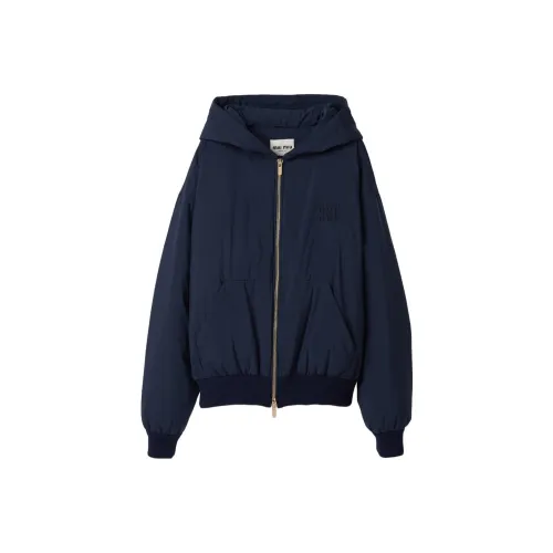 MIU MIU FW23 Куртки и пальто Женские Морской синий