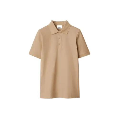 Burberry SS24 Поло Женское Мягкое Рыжевато-коричневое