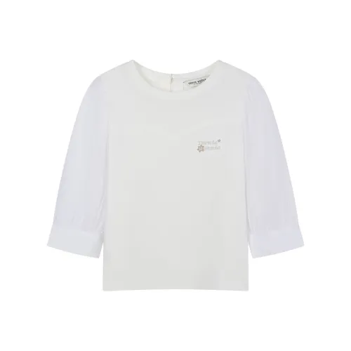 Teenie Weenie T Рубашка Женская Айвори Белая