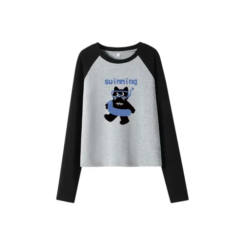 MJ STYLE Реглан рукав T-рубашка Унисекс