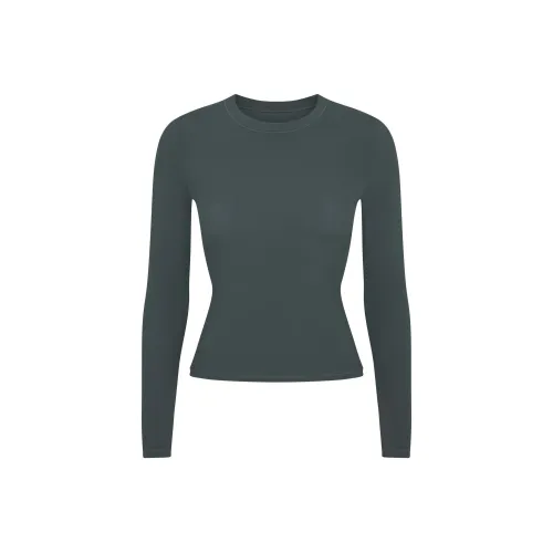 SKIMS Обычный T-рубашка Женская Глубокое море Цвет