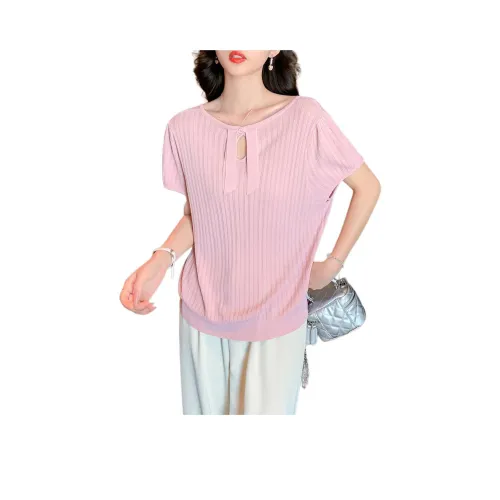 Juden Choi T-Shirt Женская Розовая