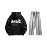 Комплект (Черный стандартный + Светло-синие джинсы)