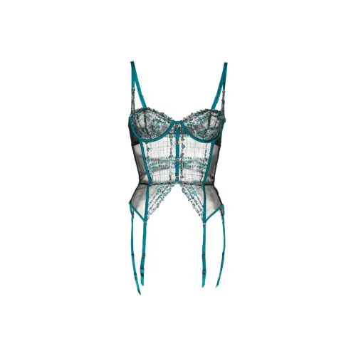 Fleur Du Mal Черные Женские Камисоли