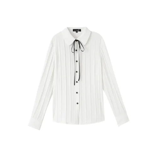 OUNIXUE Белые Женские Рубашки