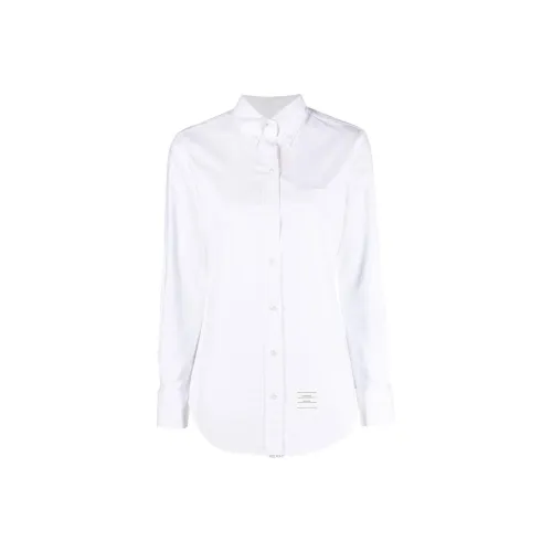 THOM BROWNE THOM BROWNE FW23 ранняя осенняя коллекция Белые Женские Рубашки