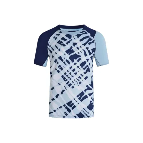 DECATHLON PERFLY Бадминтон Джерси Мужской Карибский Синий