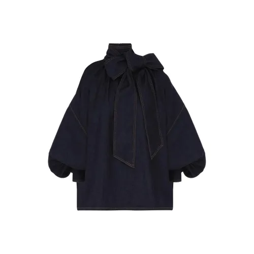 Zimmermann FW24 Рубашка Женская Джинсовый Синий