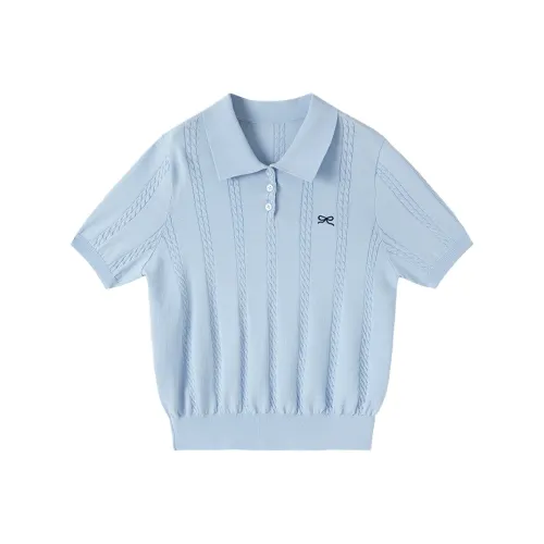 XIANGYING Стандартная T-рубашка Женская Синяя