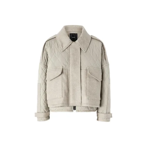 PINKO FW24 Куртки Пальто Женские Светлый Бежевый