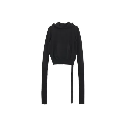 Rick Owens DRKSHDW Черные Женские Свитшоты