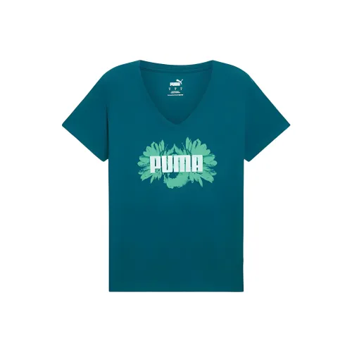 PUMA Full T Рубашка Женская Холодный Зеленый