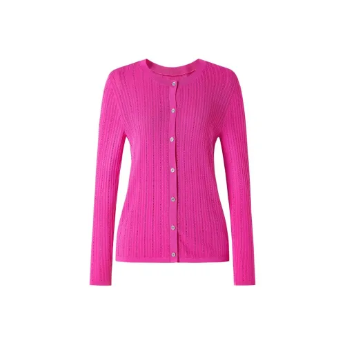 JZ. ANNAKRO Трикотаж Женский Сливовый Цветок Красный