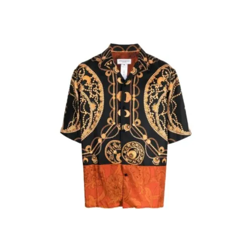 Marine Serre Черные золотые Женские Рубашки