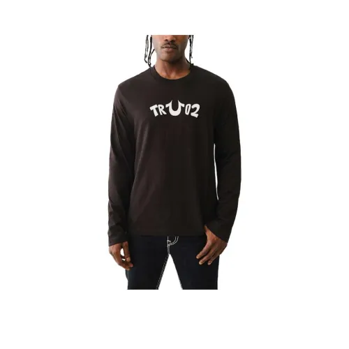 TRUE RELIGION T Рубашка Мужская Черная