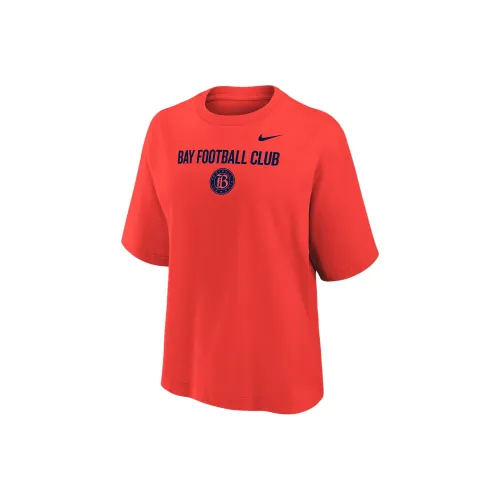 nike Bay FCNWSL Рукав с спущенным плечом T-рубашка Женская Коралловый
