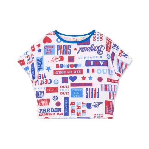 Levis SS24 Paris Limited Capsule Series Белые Женские Футболки