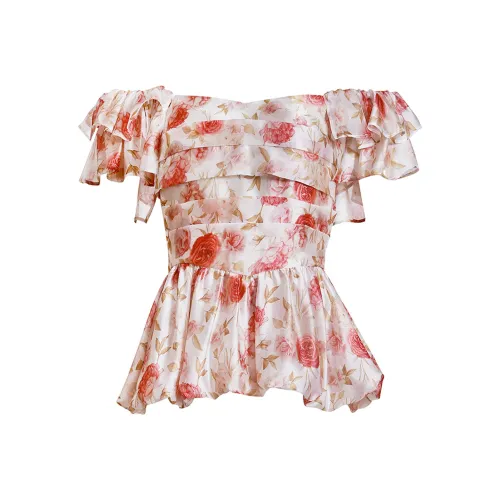 NancyCavally Розовые Женские Рубашки