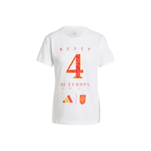 Adidas Испания Стандартная T-рубашка Женская Белая