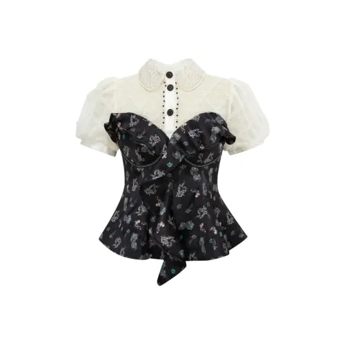 LULUALWAYS Черные Женские Рубашки