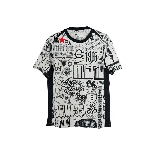 Nike Dri Fit Футбол Джерси Мужской Белый Черный