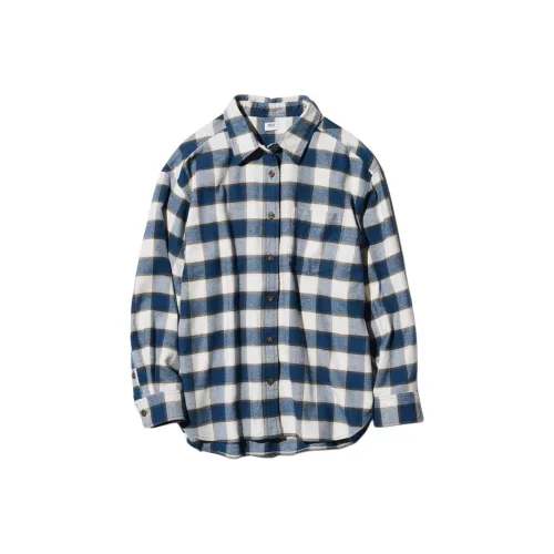 UNIQLO Женские рубашки морского синего цвета