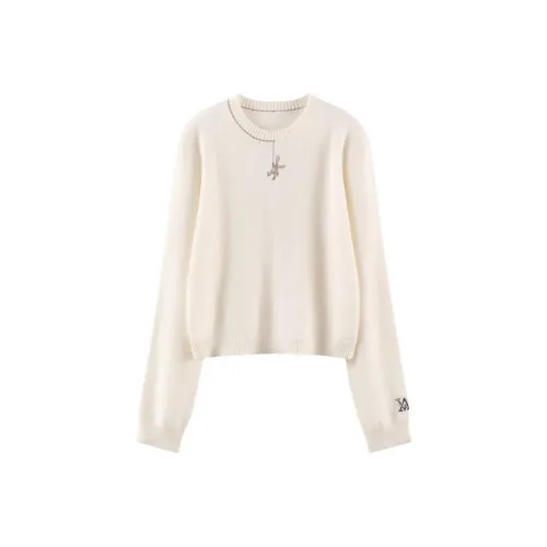 MAIGRE SIMHAT Кашемир Свитер Женский Белый