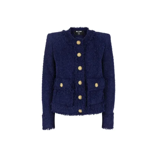 BALMAIN Куртки и Пальто Женские Темно-синий