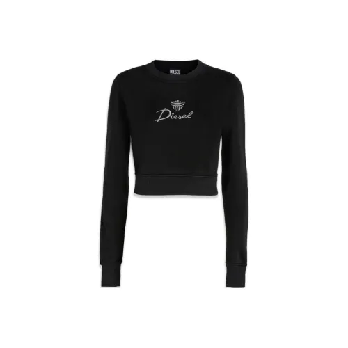 DIESEL Черные Женские Свитшоты