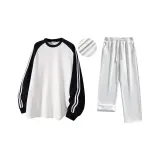 Классический белый + Бело-серый вереск [Флисовая подкладка]