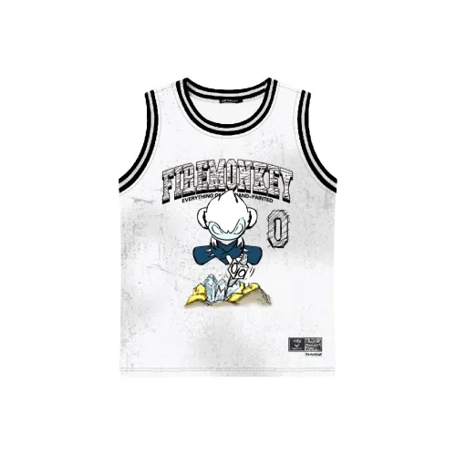 FireMonkey Баскетбольная Джерси Унисекс Белая