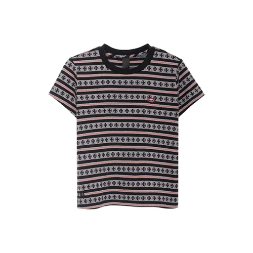 Chrome Hearts Стандартная футболка женская серая