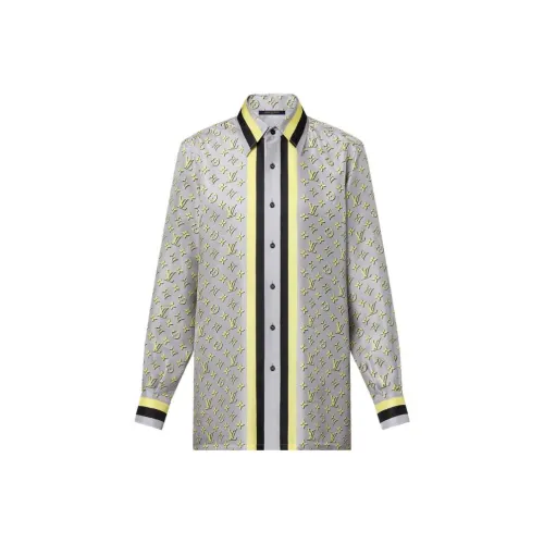 LOUIS VUITTON 3D MONOGRAM Рубашка Женская Серого цвета