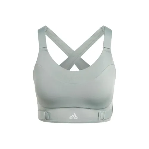 Adidas SS23 Без бретелей Топ Женский Зеленый