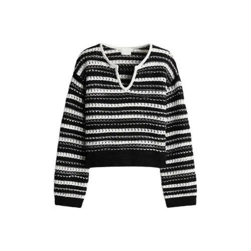 H&M Черные полосы Женские Трикотаж