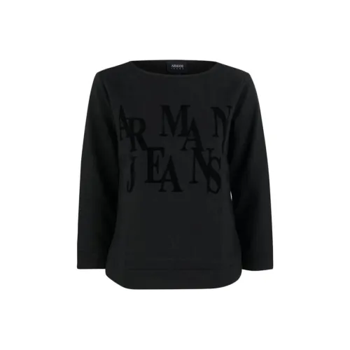 ARMANI JEANS Черные Женские Свитшоты