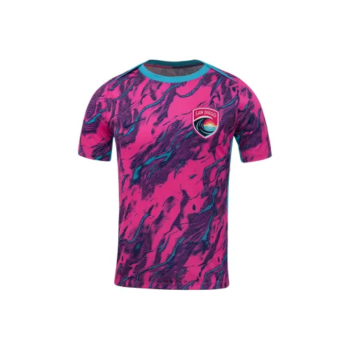 Nike FCNWSL San Diego Wave 2025 Футбол Джерси Мужской Хлорный Синий Лазерный Розовый
