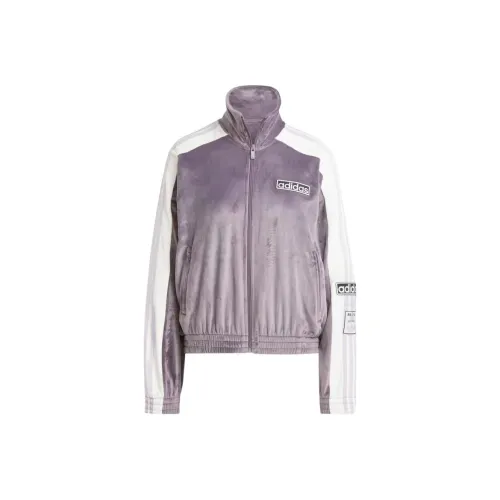 Adidas Originals ADIBREAK Вельюр TRACK TOP Куртка Женская Trace Серый