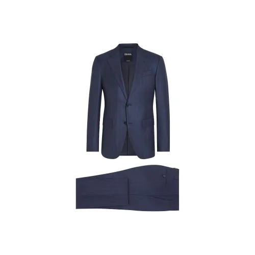 Ermenegildo Zegna Синий Мужской Деловой костюм