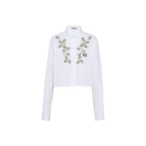 MIU MIU FW22 Рубашка Женская Белая