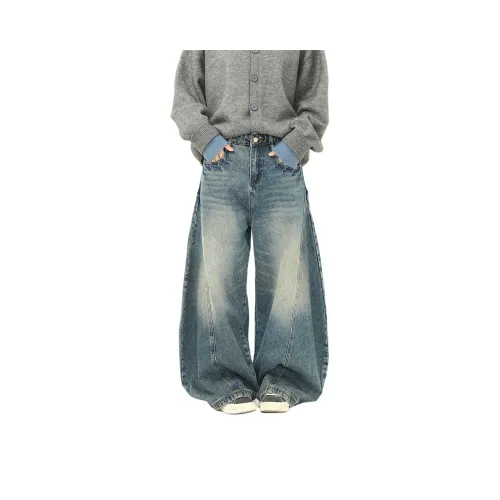 Pirkadat Синие Унисекс Джинсы