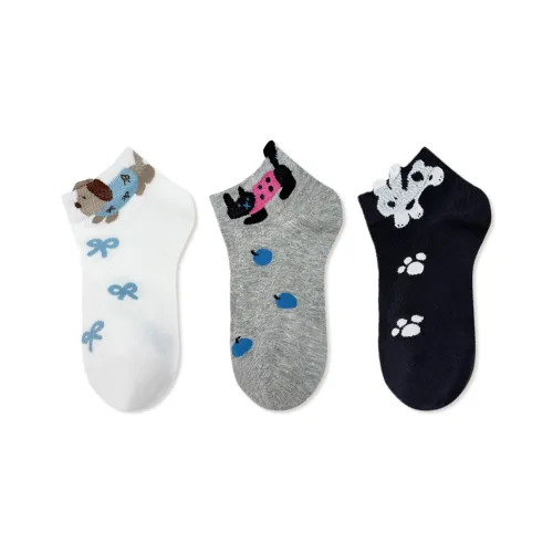 JIAZINI Низкие носки женские упаковка из 3 пар