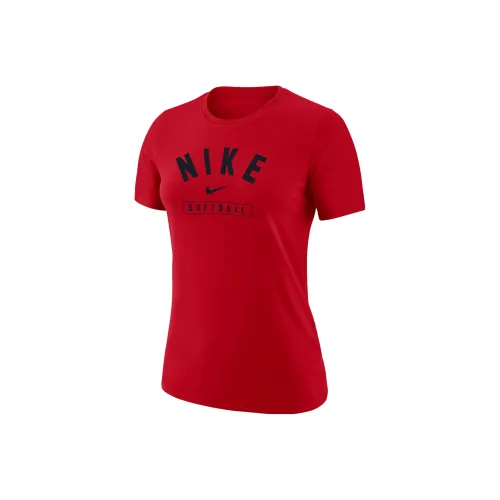 NIKE Женские футболки красного цвета