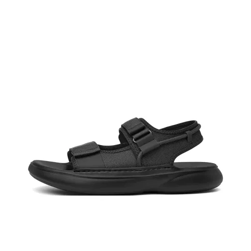 SEPTWOLVES Пляжные сандалии Мужские Черные