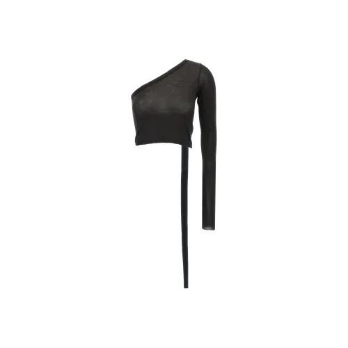 RICK OWENS Черные Женские Т-рубашки