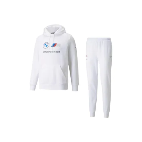 PUMA BMW M MOTORSPORT ESSENTIALS Толстовка Комплект Мужской Белый