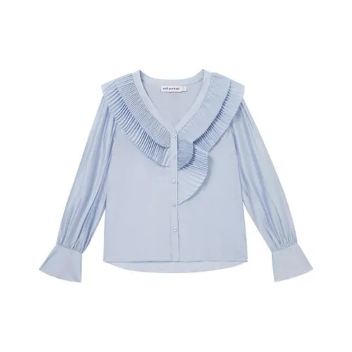 Self Portrait Рубашка Женская Haze Синий